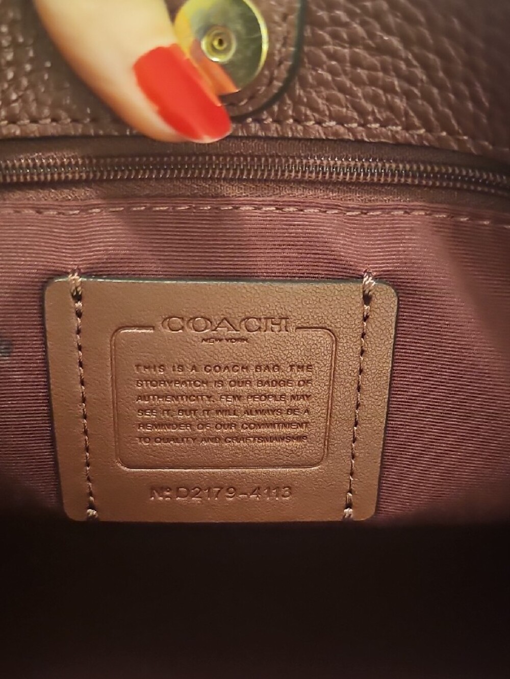 Coach Beige Signature Tote with Pink Stripe and Cream Trim - Picture 8 of 13